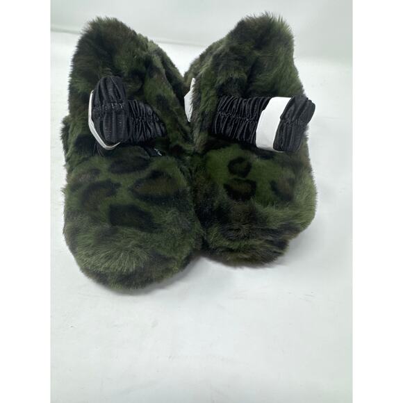 Brand New Array Shayla Women's Size 8 Green Plush Slippers SLingback - Picture 3 of 8